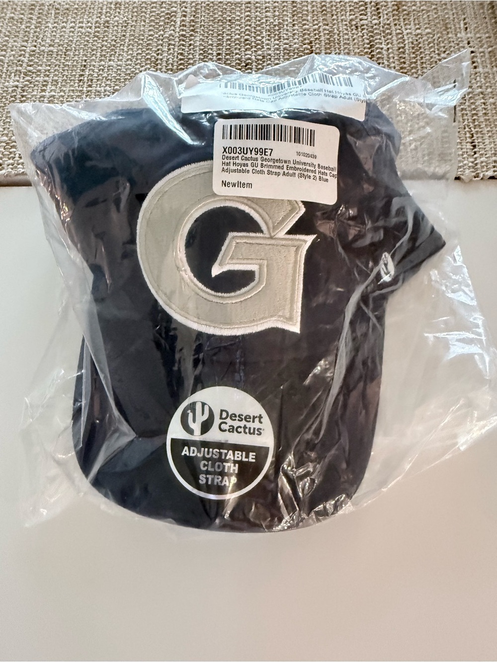 Men’s Navy Georgetown University Baseball Cap